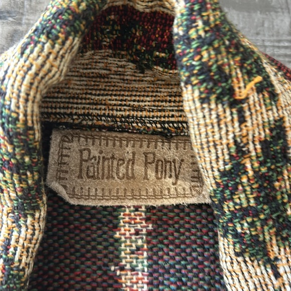 PAINTED PONY CHRISTMAS TAPESTRY COAT size XL - Picture 6 of 9